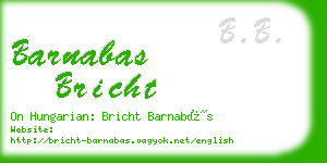 barnabas bricht business card